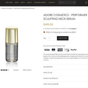 ADORE COSMETICS- PERFORMER SCULPTING NECK SERUM